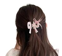 Internet Celebrity Pince à cheveux pour queue de cheval avec ruban et nœud en forme de nœud pour femme et adolescente