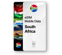 Internet eSIM Afrique du Sud, valable 30 jours, trafic 50 GB