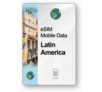 Internet eSIM Amérique Latine, valable 15 jours, trafic Illimité