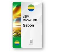 Internet eSIM Gabon, valable 30 jours, trafic 10 GB