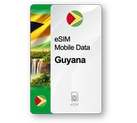Internet eSIM Guyane, valable 30 jours, trafic 5 GB