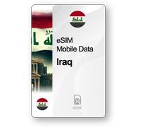 Internet eSIM Irak, valable 30 jours, trafic 5 GB