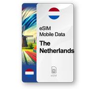 Internet eSIM Les Pays-Bas, valable 30 jours, trafic 20 GB