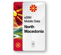Internet eSIM Macédoine du Nord, valable 30 jours, trafic 50 GB