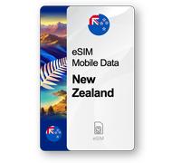 Internet eSIM Nouvelle-Zélande, valable 30 jours, trafic 20 GB