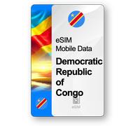 Internet eSIM République Démocratique du Congo, valable 30 jours, trafic 5 GB