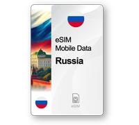 Internet eSIM Russie, valable 30 jours, trafic 50 GB