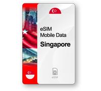 Internet eSIM Singapore, valable 30 jours, trafic 20 GB