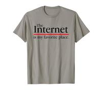 Internet est Mon Endroit préféré Humour en Ligne introverti drôle T-Shirt