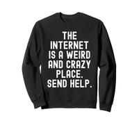 Internet est Un Endroit étrange et Fou Envoyer de l'aide Sweatshirt