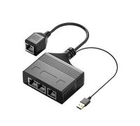 Internet Ethernet Splitter RJ45 Adaptateur LAN pour câble Cat5/5e/6/7/8