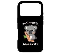 Internet Meme Smooth Brain Gang No Thoughts Head Empty Koala Coque pour iPhone 17 Pro