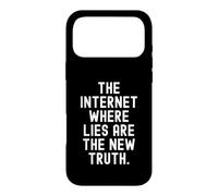 Internet où Le Mensonge est la Nouvelle vérité Witty Coque pour iPhone 17 Pro Max