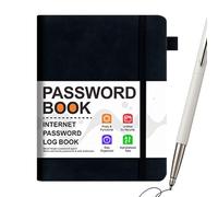 Internet Security Tracker Account Secure Account Adresse et mot de passe Book Small Password Journal Tadad Mot de passe Compte Web Compte Web Organisateur de stockage Archiver