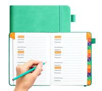 Internet Security Tracker Account Secure Account Adresse et mot de passe Book Small Password Journal Tadad Mot de passe Compte Web Compte Web Organisateur de stockage Archiver