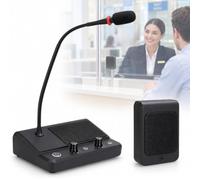 Interphone Automatique pour Guichets De Banque, Système Dinterphone Bidirectionnel avec Réduction du Bruit Anti-Larsen, Réglage Indépendant du Volume Intérieur/extérieur Et Fonction Muet pour
