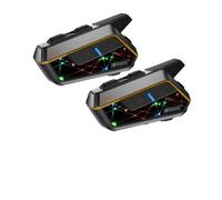Interphone Bluetooth pour moto, portée de 2000M, intégration de la radio FM, 2PCS GX12