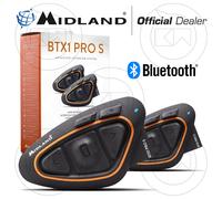 Set Interphone Bluetooth BTX1 PRO S 2022 Twin Paire Double Hi-Fi Midland Moto