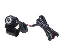 Interphone Cellularline ACCMOTO2USB | Kit d'alimentation pour Moto à Guidon Tubulaire avec Double Prise USB Long Cable 150 cm