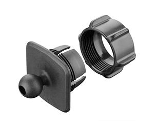 Interphone Cellularline SMADAPTER22 | Adaptateur de Guidon de Moto Tubulaire de Remplacement - pour Guidon Tubulaire, Potence Moto Crab 2022 avec Boule de 17 mm