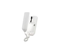 Interphone collectif - HD4K - Combiné audio avec fil - Blanc - Volume réglable - Fixation murale