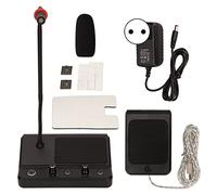 Interphone de Fenêtre, Haut-Parleur Double Voie, Pas D'interférence Sonore, Microphone D'interphone 2 Voies pour Bureau Gouvernemental, Fenêtre de Ticket, Bureau Médical,(UE. Prise de Courant)