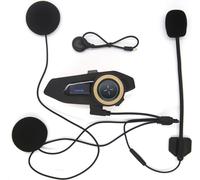 Interphone Hysnox H10 pour casque de moto, interphone de groupe pour 10 personnes, jusqu'à 2000 m, suppression du bruit CVC, appel téléphonique, partage de musique, radio FM avec affichage sur écran O