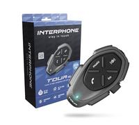 Interphone Cellularline – Intercom moto Tour HD Mono – Bluetooth 4.2, 4 motards, 1,5 km, 25 h, IP67
