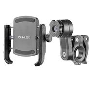 Interphone Kit Support téléphone Moto Crab + Bras QUIKLOX avec Fixation Ronde sur Le Guidon - Support Smartphone pour Smartphone de 3,5" à 7,5" - Support téléphone pour Moto Universel