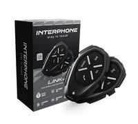 Interphone Cellularline - Interphone moto - Link HD - Duo 40 mm, 300 m, 20 h, IPX67 - Noir