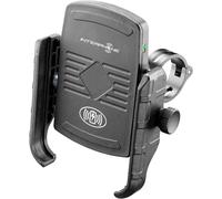 Interphone SMMOTOWIRELESS - Support de Téléphone Portable Universel pour Guidon de Moto avec Chargement sans Fil - Smartphone jusqu'à 6,2''