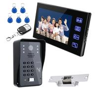 interphone-portier vidéo 7", mains libres avec vision nocturne, plusieurs méthodes de déverrouillage, 816BMJKENO11