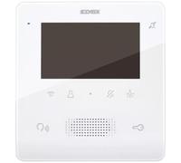 INTERPHONE PORTIER VIDE'O MAINS LIBRES LCD, MONTAGE MURAL, 2 FILS, COULEUR BLANC 7559
