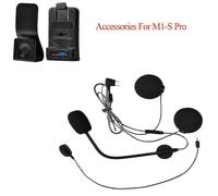 Interphone pour casque moto Fodsports avec clip microphone pour oreillette Bluetooth M1-S Pro