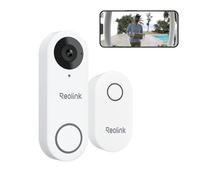 Interphone - Reolink Sonnette Blanc Filaire Intelligente WiFi Vidéo 5MP 2K+ avec Carillon Détection Intelligente