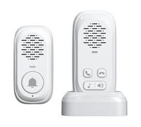 Interphone sans fil, interphone vocal longue portée, appel audio bidirectionnel ultra longue distance pour la sécurité de la maison (blanc)