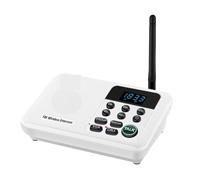 Interphone sans fil, Interphones sans fil FM à 22 canaux Accueil Maison Bureaux d'affaires Appel de chambre à chambre & Système parlant longue portée de 1 mille(1 Unit White)