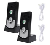 Interphone sans Fil Longue Portée à 2 Voies, Système D'interphone, Wireless Interphone Vocal sans Fil Interieur pour Maison et Bureau avec Mode Appel et Communication Bidirectionnelle