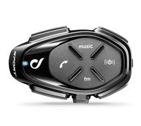 Interphone Sport - Un Paquet - Système de Communication Moto Bluetooth, Jusqu'à 4 Riders, Portée 1.2 Km, Contrôle du Bruit, Jusqu'à 20 Heures, Radio FM, MP3, GPS, IP67, Universal