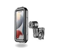 Interphone - Système Modulaire QUIKLOX - 2 en 1 - Support Téléphone Portable pour Motos - Coque Rigide Etanche Universelle pour Smartphones jusqu'à 6,5" - Support Guidon Inclus