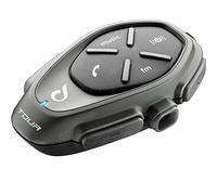 Interphone Tour - Un Paquet - Système de Communication Moto Bluetooth, Jusqu'à 4 Riders, Portée 1.5 Km, Contrôle du Bruit, Jusqu'à 25 Heures, Radio FM, MP3, GPS, IP67, Universal