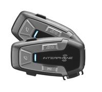 INTERPHONE U-Com6R | Double | interphone Moto Bluetooth 5.2 Amovible et Batterie intégrée 15 Heures autonomie, 1 km, Compatible TFT et GPS, imperméable, Haut-Parleur 32 mm
