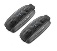 INTERPHONE UCOM2R - Double interphone Moto avec Bluetooth 5.1, idéal pour Une Communication à 2 jusqu'à 300 m, avec Son HD avec Haut-Parleur de 40 mm et autonomie de 30 h.