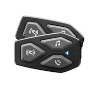 INTERPHONE UCOM3 - Dual Paquet - Système de Communication Moto Bluetooth 5.1 du Casque, écouteurs 32 mm, Moto Moto 500 m de Distance, 10 h d'autonomie, de la Musique, GPS, imperméable