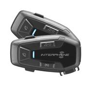 INTERPHONE UCOM7R - Dual Paquet - Bluetooth 5.2 Interphone à Moto Amovible et Batterie intégrée 15 Heures Autonomie, 4 Motos 1 km, TFT et GPS compatibles, étanche, Haut-Parleur 32 mm