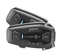Interphone UCOM8R - Dual Paquet de Moto avec Communication Mesh 2.0, jusqu'à 24 Pilotes, 1,6 km de Distance, autonomie de 18 h, TFT et GPS compatibles, étanche, Haut-Parleur HD 40 mm