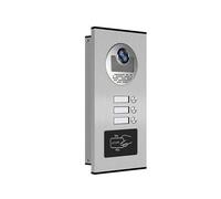 Interphone Vidéo 3 Unités pour Appartements, Interphone Résidentiel, Sonnette, Système de Visiophone, Prise UE.