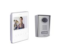 Interphone vidéo 34844 2 fils Set complet aluminium, blanc