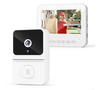 Interphone vidéo bidirectionnel avec objectif grand angle de 85 degrés, notification immédiate, aucune application requise, alertes push en temps réel, écran IPS de 43 pouces, sécurité améliorée