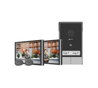 EZVIZ HP7 2K 2-Entry Family Kit Visiophone Connecté Interphone Vidéo, Sonnette vidéo avec Caméra et Ecran Tactile Couleur 7", Détection de Personne et Audio Bidirectionnel, Ouvre-Porte